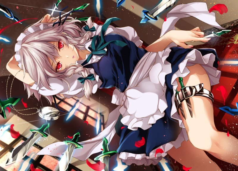 Anime, Touhou, Sakuya Izayoi, 1080P