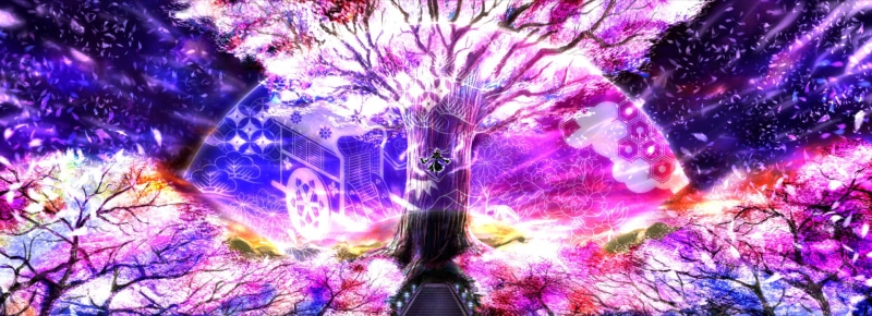 1080P, Yuyuko Saigyouji, Touhou, Anime