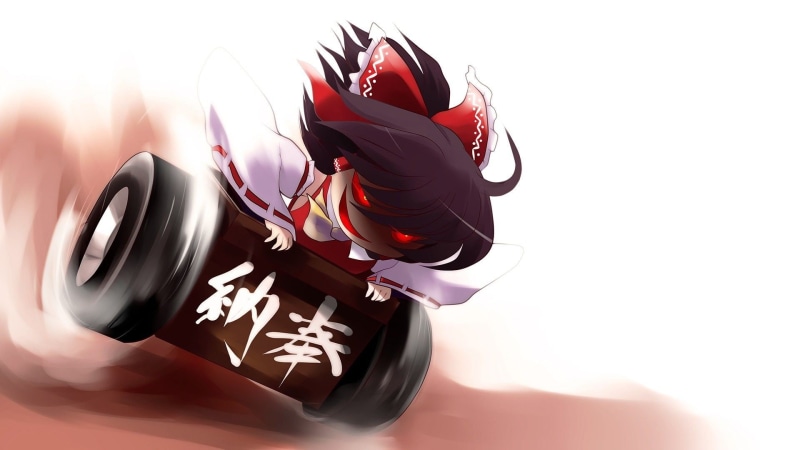 arts culture and entertainment, studio shot, black color, Hakurei Reimu, glass - material, no people, character, copy space, still life, shape, white background
