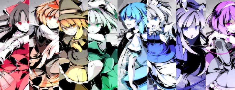 collage, Izayoi Sakuya, Hakurei Reimu, anime girls, Toramaru Shou, Cirno, anime, Konpaku Youmu, Kirisame Marisa, Komeiji Satori, Reisen Udongein Inaba