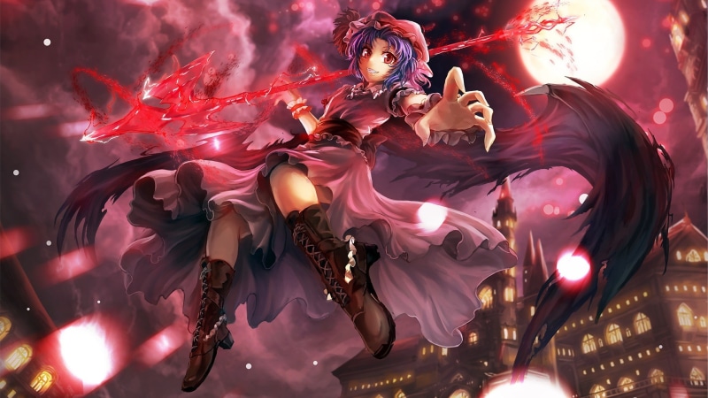 Remilia Scarlet, anime girls, anime, 1080P, Touhou