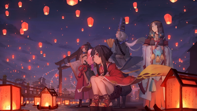 4K, Yaobikuni, video game art, Minamoto no Hiromasa, Onmyoji, Abe no Seimei
