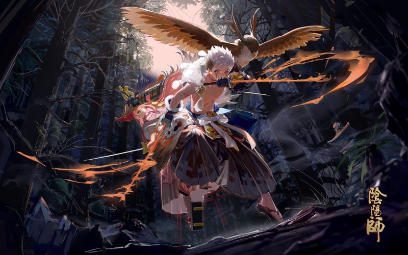 TamoTaro, Onmyoji, 2K, fantasy warrior, video game art