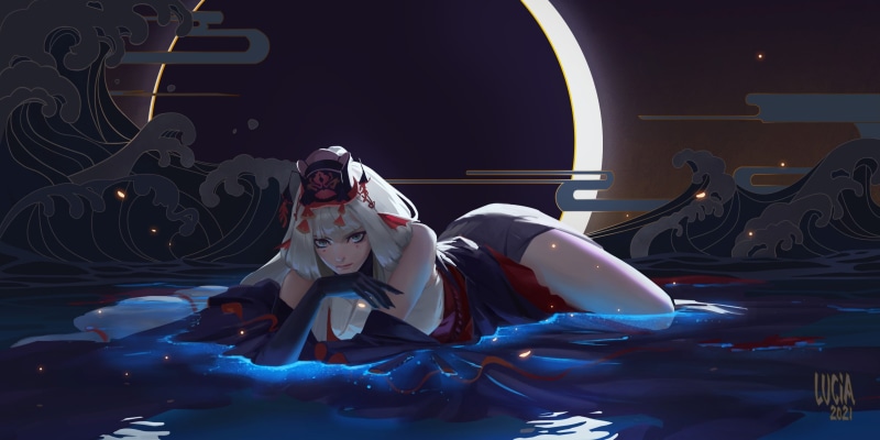 2K, Lucia Hsiang, digital art, anime girls, Onmyoji