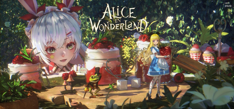 4K, Z-AO, anime girls, anime
