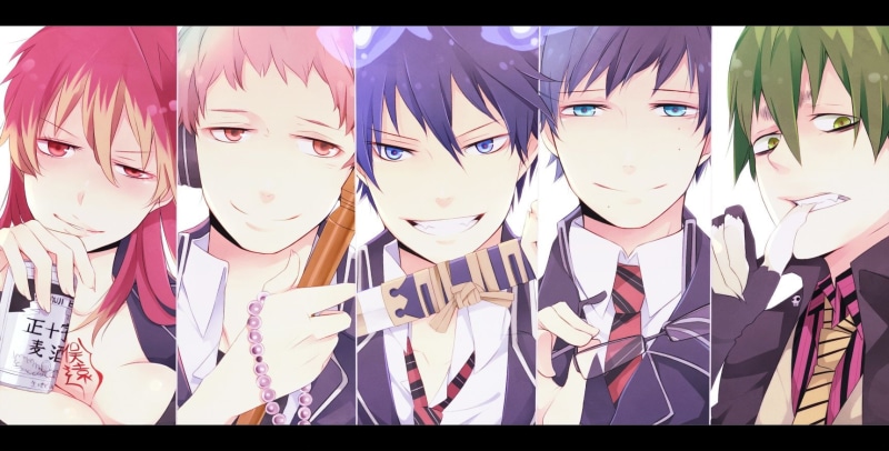 Rin Okumura, Yukio Okumura, Anime, Ao No Exorcist, Shura Kirigakure, Blue Exorcist, Renzo Shima, Amaimon (Ao No Exorcist), 720P