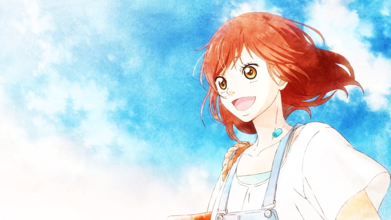 portrait, cloud - sky, headshot, young women, day, beautiful woman, low angle view, Aoharaido, nature, anime, redhead, 1080P, women, real people, dyed red hair