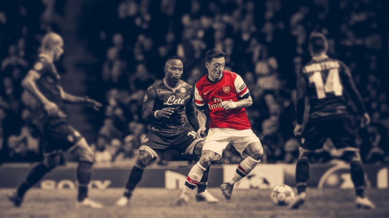 Arsenal Fc, soccer, 1080P, Selective Coloring, hdr, Mesut Ozil