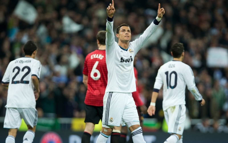 sports, number, positive emotion, happiness, jersey, group of people, Real Madrid, emotion, Ángel Di María, ball, soccer, competitive sport, s, match - sport