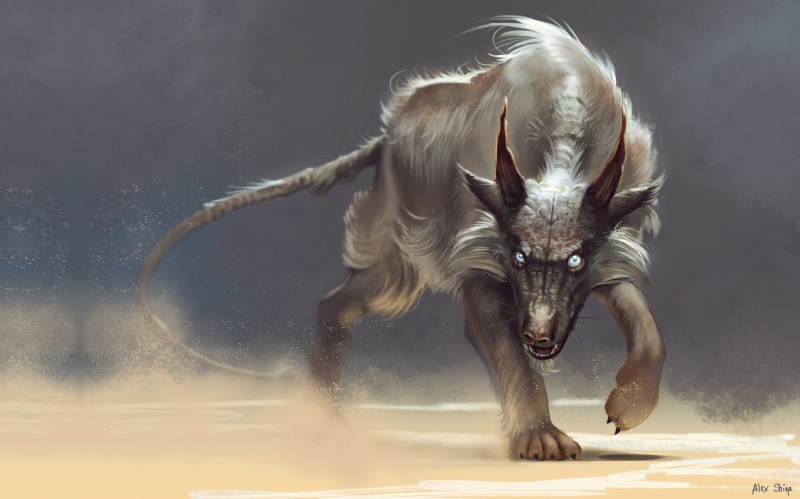 art, fantasy, Desert devil, Alex Shiga, predator, 1080P