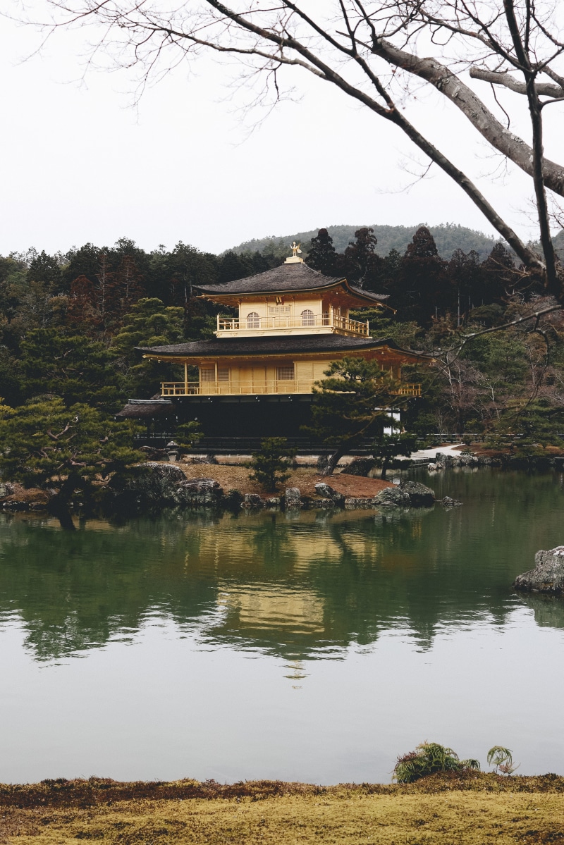 tranquility, outdoors, water, plant, chinese, no people, japanese, day, 5K, kyōto-shi, reflection, japan, architecture, place of worship, building, buddhist