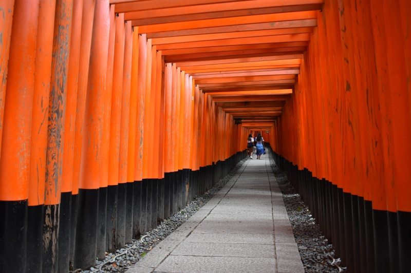 architectural column, fushimi inari taisha, outdoors, kyōto-shi, kyoto, belief, full length, travel, spirituality, asia, day, the way forward, direction