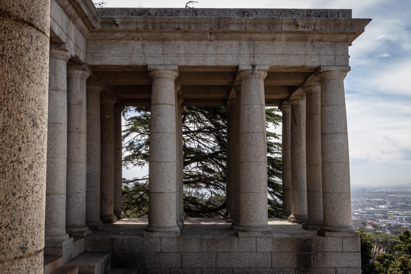 shrine, history, flooring, ruins, cloud - sky, pergola, built structure, column, patio, castle, sea, day, parthenon, ruined, architecture, building, travel