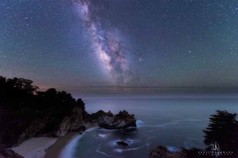 Kenji Yamamura, photographer, rocks, The Milky Way, 1080P, beach, Julia Pfeifer Burns State Park, shore