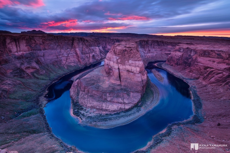 photographer, sunset, 1080P, dal, canyon, horseshoe, river, Kenji Yamamura, Antelope Canyon, Horse Shoe