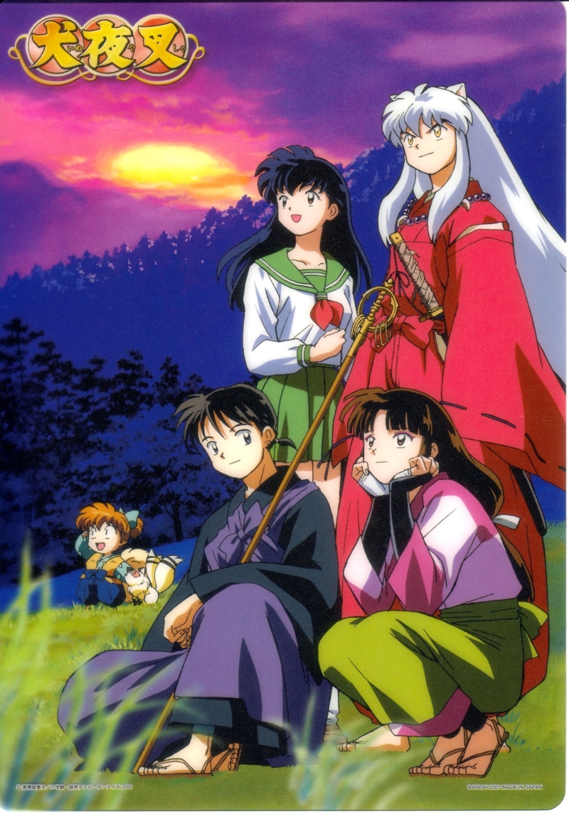 anime, 2K, hd, kagome, x, Rin, kirara, art, kagura, Inuyasha