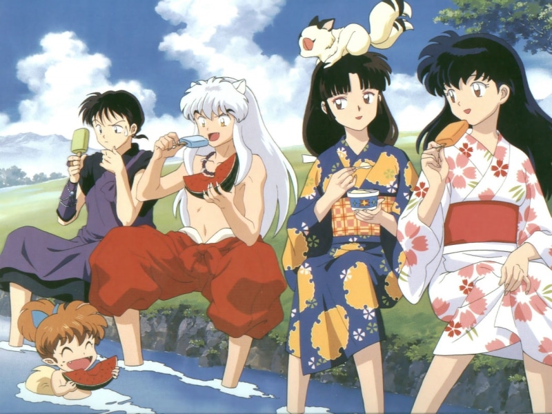 x, 720P, Inuyasha, anime, hd, art
