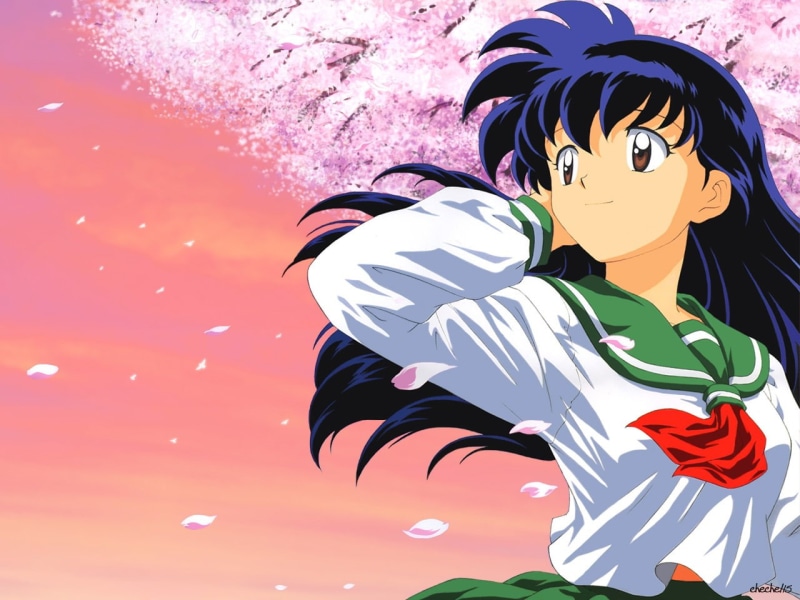 anime, 720P, Kagome, hd, Inuyasha, x, art