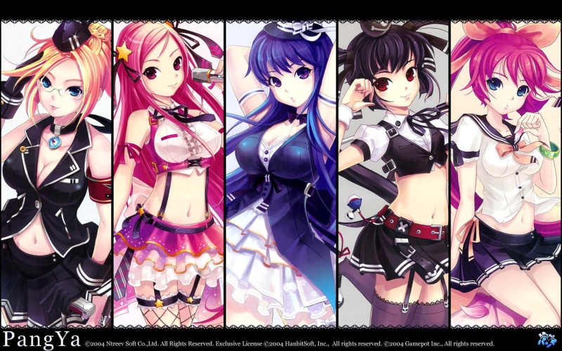 720P, erika, kooh, belt, arin, lucia, pangya, hana, glasses, garter