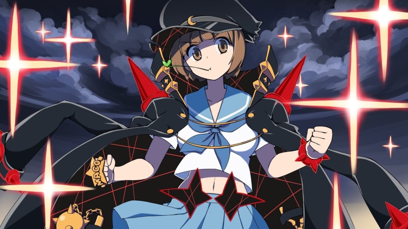 navel, skirt, mako, seifuku, wristwear, kill, brown, mankanshoku, 1080P, eyes, hat, cerasus, hair