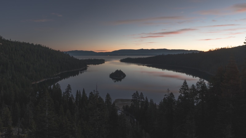 tree, emerald bay, cloud - sky, beauty in nature, nature, scenics - nature, water, sunset, lake tahoe, fannette island, non-urban scene, state park, no people