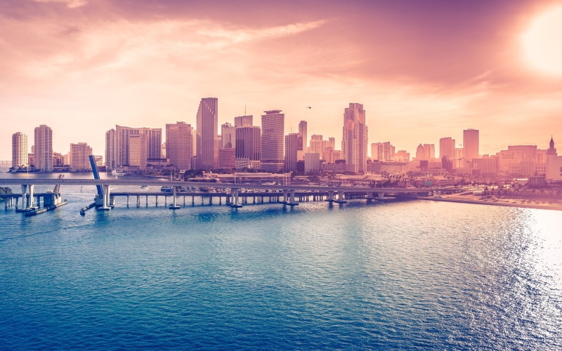 skyscraper, photography, Florida, city, 1080P, Miami