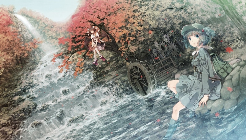 Anime, Touhou, Nitori Kawashiro, Aya Shameimaru, 720P