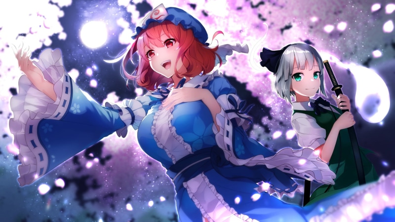 Youmu Konpaku, 1080P, Anime, Yuyuko Saigyouji, Touhou