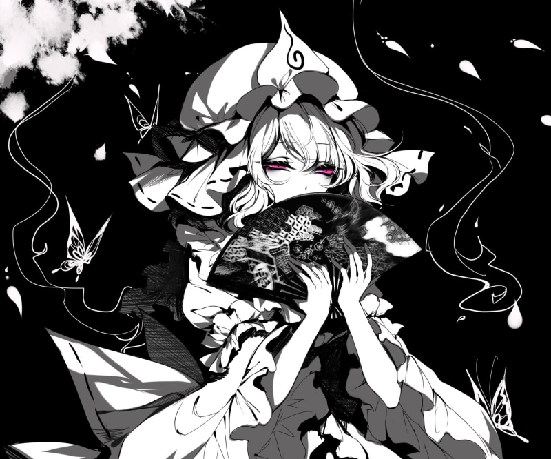 Anime, Yuyuko Saigyouji, Touhou, 1080P