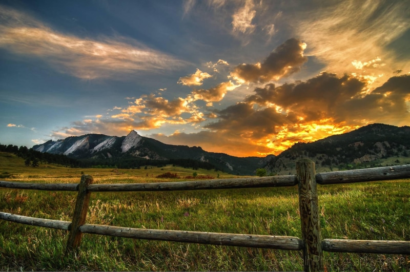 mountain, flatirons, boulder, colorado, field, nature and landscapes, nature, cool, 1080P