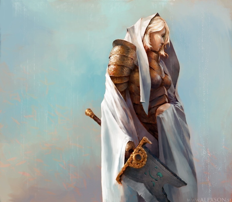 480P, Riven, women, Alexander Frossberg, warrior