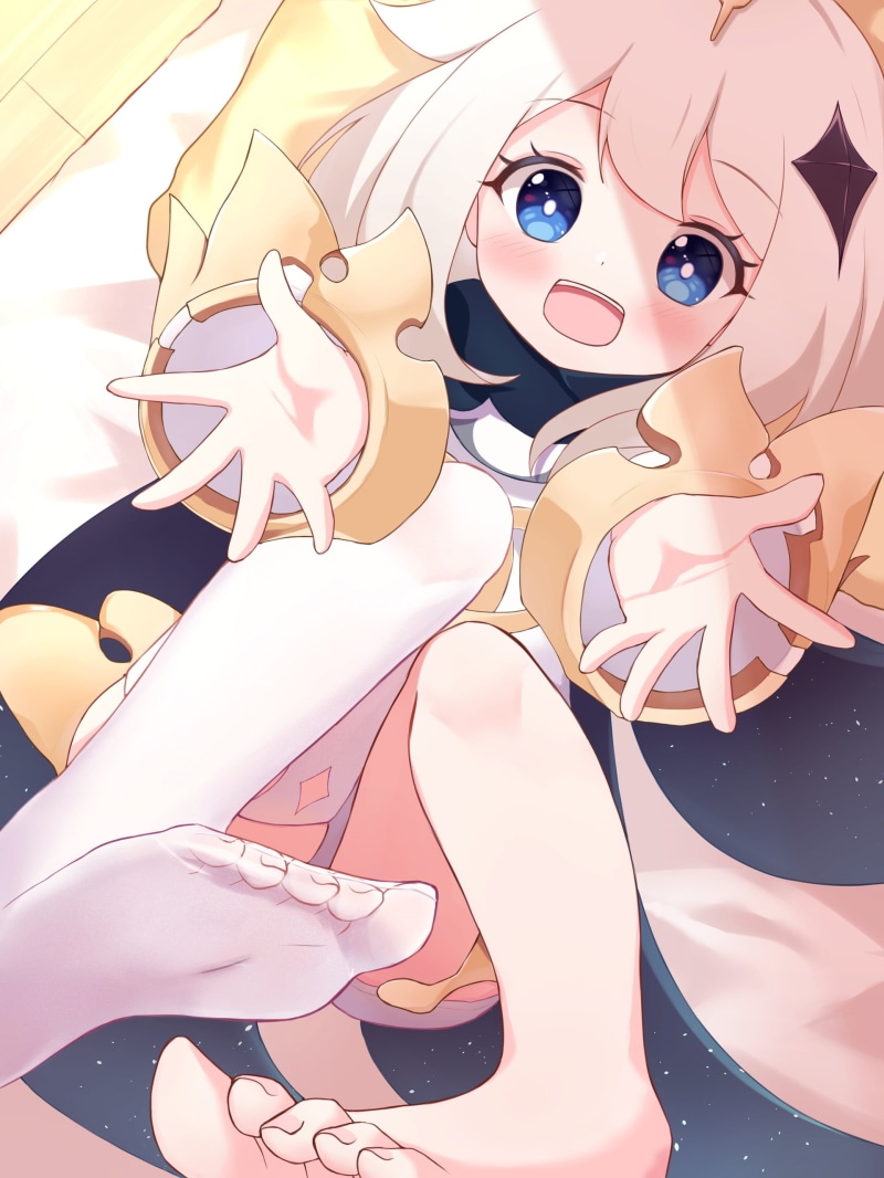 2K, stockings, anime girls, Genshin Impact, Paimon(Genshin Impact)