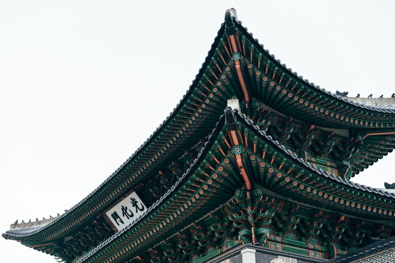 travel, spirituality, copy space, view, outdoors, the past, eye, tori, travel destinations, gray, belief, s, ornate, cloud, nature, korea, building, day