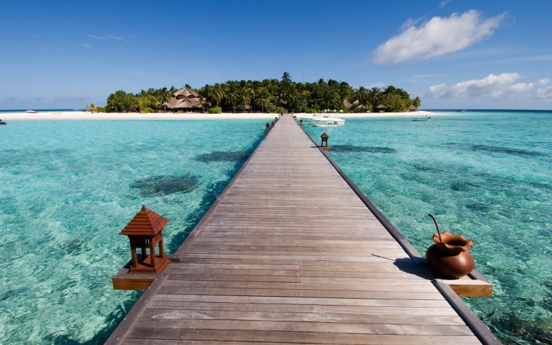 Beach, Bridge, Island, Long, another, leading, 1080P