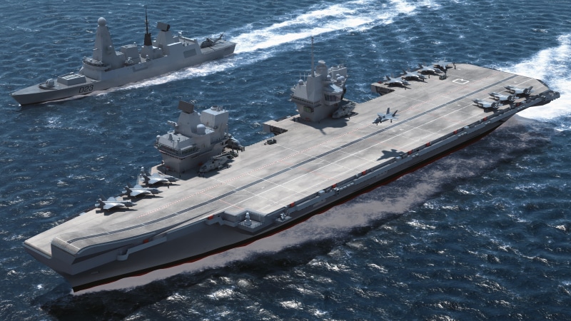 English Armed Forces, 5K, lead ship, Royal Navy, aircraft carrier, HMS Queen Elizabeth