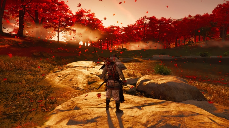 4K, Ghost of Tsushima, video games, samurai, Jin Sakai, Video Game Landscape