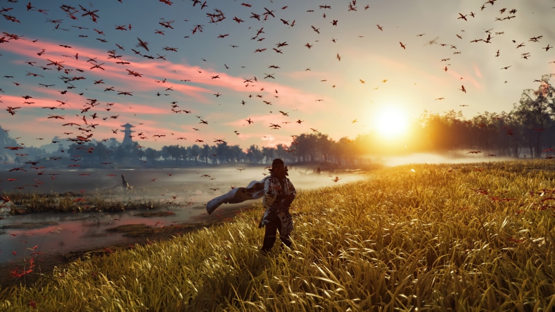 samurai, protagonist, screen shot, 4K, Jin Sakai, Ghost of Tsushima, PlayStation