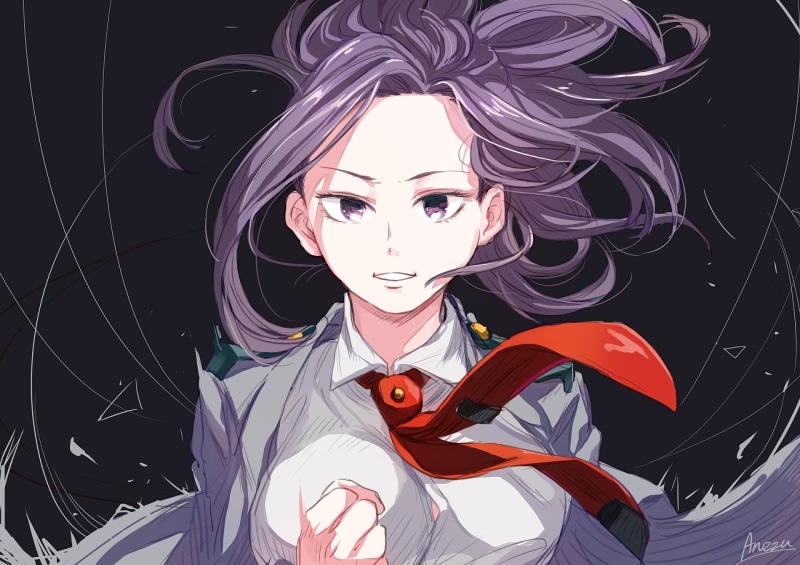Anime, one person, front view, Momo Yaoyorozu, pattern, portrait, adult, representation, 1080P, creativity, nature, human representation, art and craft