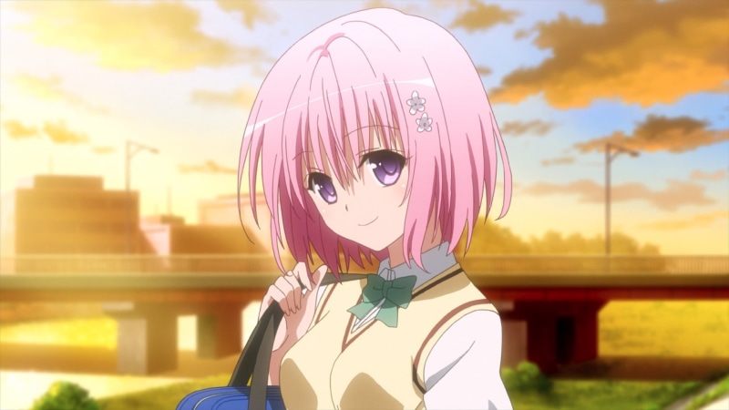 1080P, headshot, pink hair, building exterior, focus on foreground, pink color, haired, day, real people, leisure activity, standing, anime, sunlight