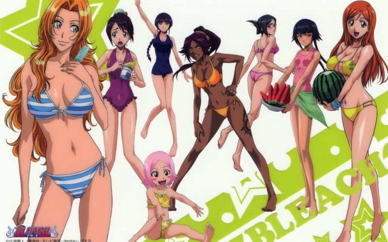 Nemu Kurotsuchi, Orihime Inoue, 1080P, Nanao Ise, Bleach, Momo Hinamori, Yoruichi Shihôin, Soifon (Bleach), Yachiru Kusajishi, Rangiku Matsumoto
