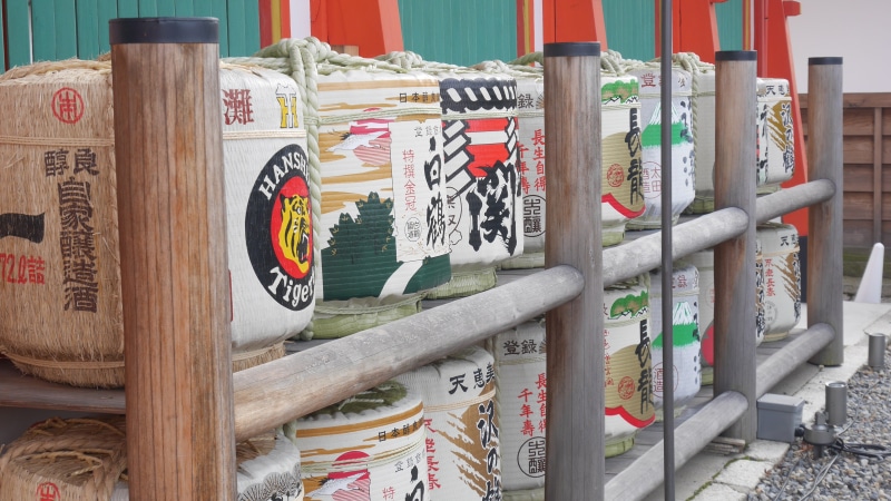 text, no people, indoors, inari, shrine, fushimi, nara, collection, travel, publication, western script, barrel, architecture, script, culture, shelf, holiday