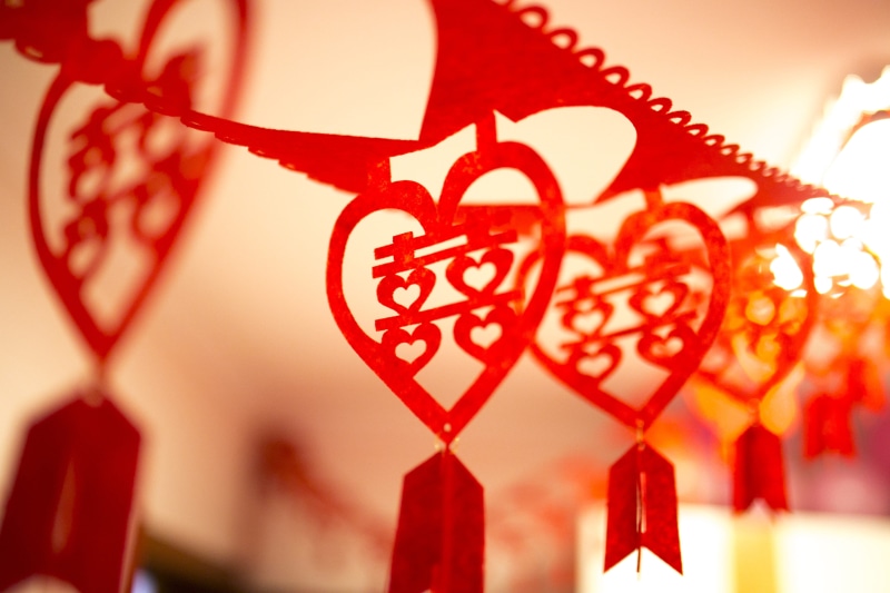wedding, hanging, holiday, red, no people, traditional festival, chinese lantern festival, event, double happiness word, communication, text, luck, positive emotion