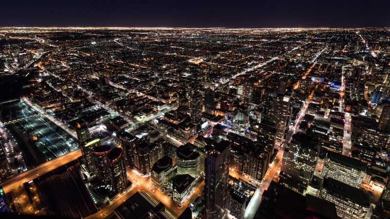 metropolitan area, skyline, metropolis, night, asia, 5K, city, urban area, aerial photography, skyscraper, south korea, evening, cityscape, seoul