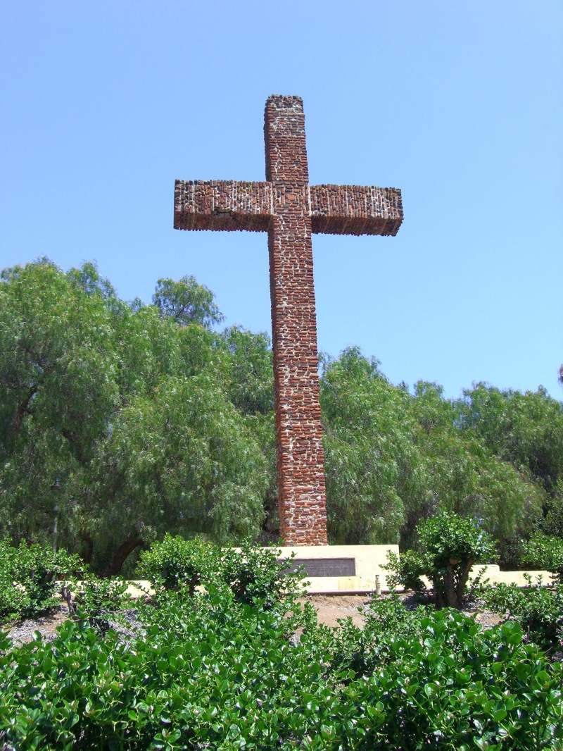 resurrection, christian cross, silhouette, plant, sacred, spiritual, crucifixion, faith, icon, catholic, symbol, sky, belief, blue, divine, growth, christianity