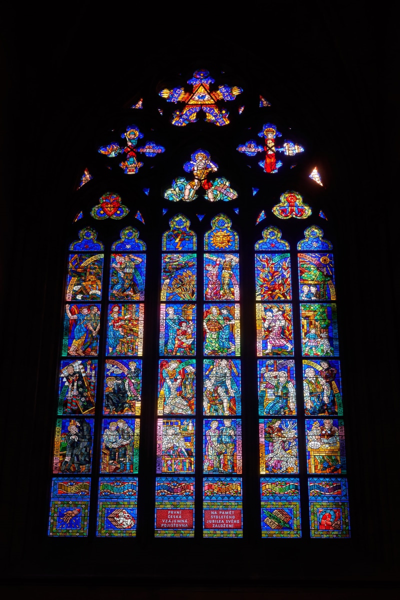 place of worship, spirituality, arched, blossom, statue, apse, 4K, glass, religion, dark, belief, multi colored, ceiling, no people, decoration, pattern