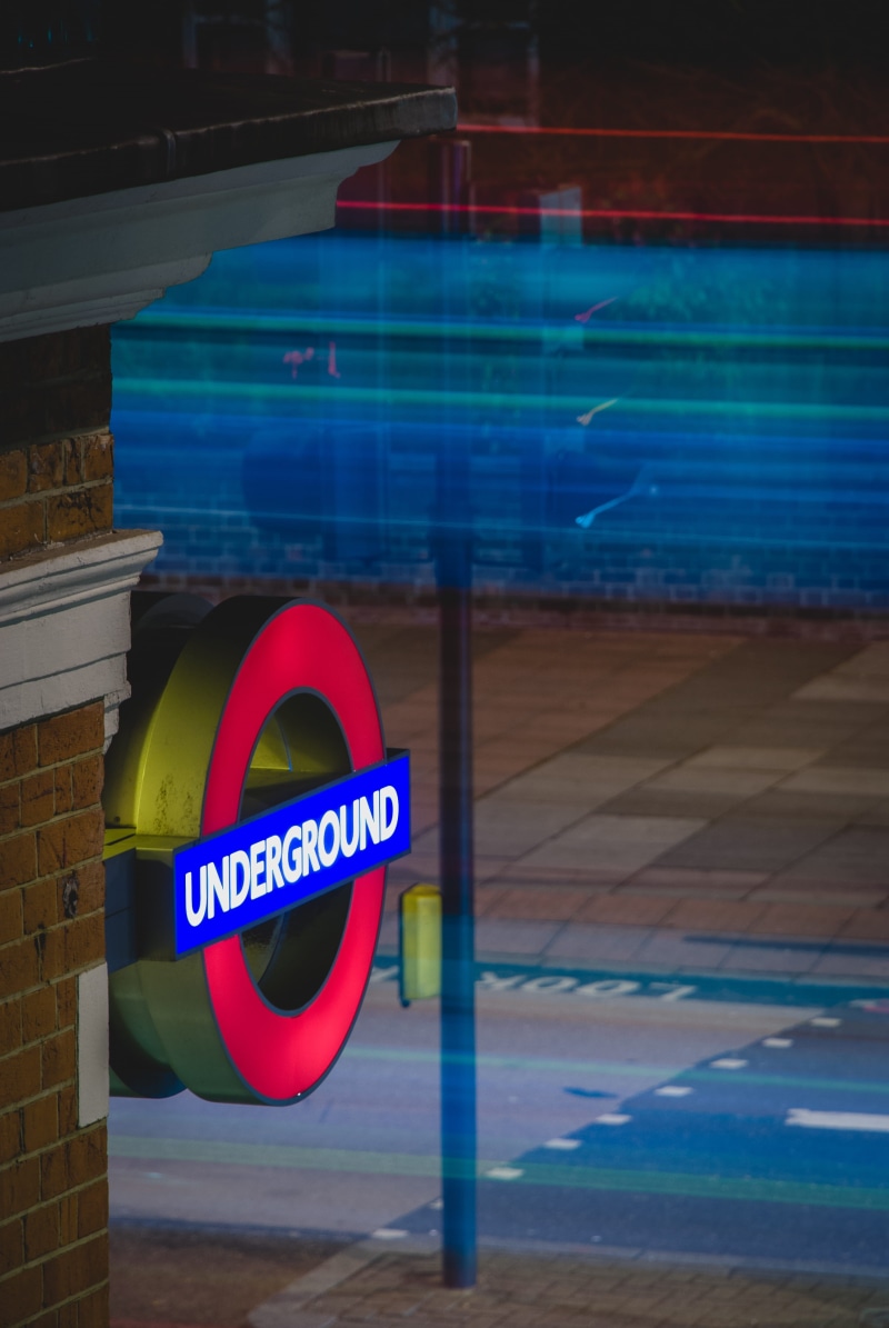 no people, united kingdom, basket, architecture, light, red, swimming pool, illuminated, city, road, circle, london, signage, 4K, underground, alphabet