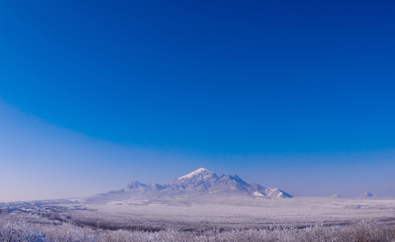 idyllic, mountain, non-urban scene, climate, clear sky, snowy mountain, tranquil scene, environment, remote, mountains, sky, desert, scenics - nature, beauty in nature