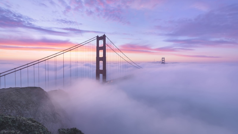 1080P, travel destinations, cloud - sky, engineering, transportation, 360 Bridge, bay of water, golden, bay, built structure, beauty in nature, outdoors
