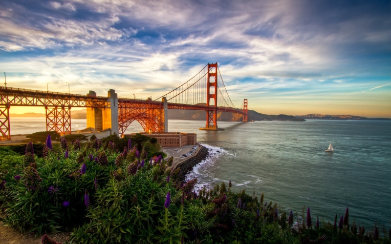 Golden Gate Bridge, bridge, 2K
