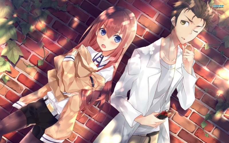 Makise Kurisu, anime girls, Okabe Rintarou, Steins;Gate, anime, redhead, 1080P